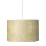 Suspension fibre v�g�tale bois beige / cannage - Ø 45 cm - bloomingville