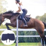Tapis de selle de cheval durable en coton doux respirant double corde equipement de tapis d'absorption ... Tapis de selle de cheval durable en coton doux respirant double corde equipement de tapis d'absorption ...
