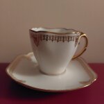 Tasse a café porcelaine forme carrée Tasse a café porcelaine forme carrée