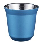 Tasse a expresso a double paroi en acier inoxydable 80ml, isolant pour nespresso pixie, tasse a caf ...
