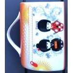 Tasse kokeshi en porcelaine, mug, manga