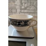Tasse en porcelaine d�corative france ¿ motif noir vintage