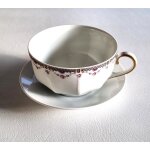 Tasse a th� ou a d�jeuner limoges renaud et c. porcelaine tbe