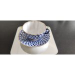 Tasse a th� et soucoupe lomonossov bleu cobalt et or
