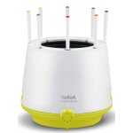 Tefal appareil  fondue 8 personnes 800w thermoprotect caquelon amovible blanc / vert