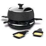 Tefal cheese'n'co re12c812 - raclette / fondue / crpire - 850 watt - noir / inox