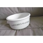 Terrine blanche - porcelaine a feu - ancienne