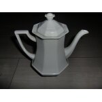 Thire / cafetire forme octogonale, en porcelaine blanche