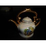 Th�i�re miniature porcelaine limoges d�cor japonisant