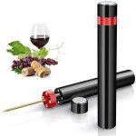 Tire - bouchon en acier inoxydable, pompe a air, ouvre - bouteille de vin, coffre - fort portable, extracteur ...