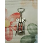 Tire bouchon argent� en acier inoxydable vintage ann�es 80.