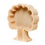 Tirelire arbre h18cm bois naturel