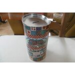 Tirelire boite ronde metallique happy house busquets 27. 649. 3390 Tirelire boite ronde metallique happy house busquets 27. 649. 3390