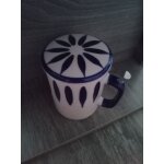 Tisanire en porcelaine avec son filtre en inox amovible nature et decouvertes