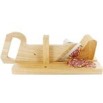 Trancheuse a charcuterie bois inox saucisson cuisine