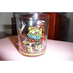 Verre astrix abraracourcix sur son bouclier