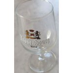 Verre a bire kronenbourg 1664 dcor avec le logo emblme de la brasserie soit deux lions sur fond de ...