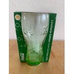 Verre coca - cola vert transparent de collection