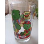 Verre de collection franklin la tortue qui ecrit - amora.