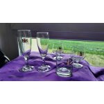 Verres cr�mant liqueurs whisky dorures lot de 5 verres caves de bailly cr�mant de bourgogne spiker