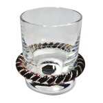Verre cristal de saint louis cercl� canne