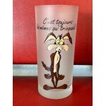 Verre a eau fum� avec le coyote