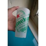 Verre gobelet pub reutilisable plastique original design heineiken bi�re 50cl