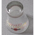 Verre martini - fond epais - hauteur 11. 5cm - avec le nom martini ecrit de diff�rentes couleurs