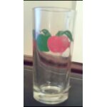 Verre a orangeade - d�cor pommes en couleur