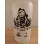 Verre en plastique bire de la plaine