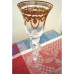 Verre souffl� dor� - vintage venise 19e si�cle