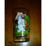 Verre tex avery 11, 5cm env. la chasse aux papillons - amora 1997 Verre tex avery 11, 5cm env. la chasse aux papillons - amora 1997