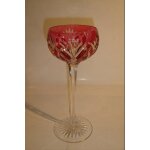 Verre a vin blanc haut sur pieds en cristal de couleur taille / Verre a vin blanc haut sur pieds en cristal de couleur taille /