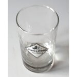 Verre a whisky black & white scotch whisky - fond epais - hauteur 11cm - diamètre 6cm - etiquette blanche ... Verre a whisky black & white scotch whisky - fond epais - hauteur 11cm - diamètre 6cm - etiquette blanche ...