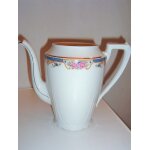 Verseuse porcelaine limoges j. c. , frise fleurie