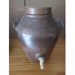 Vinaigrier en gr�s maron. 3, 5 l.