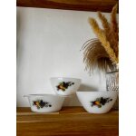 Vintage lot de 3 bols arcopal fruits de france