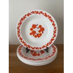 Vintage lot de 5 assiettes arcopal lotus