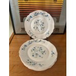 Vintage lot de 6 assiettes a dessert arcopal v�ronica myosotis