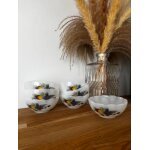 Vintage lot de 7 coupelles arcopal fruits du verger