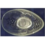 Vintage - coupelle - pour avocat - en verre - d�cor fruits