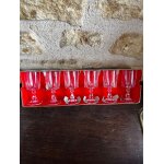 Vintage cristal d' arques 6 verres