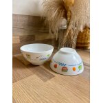 Vintage lot de deux bols arcopal les confitures de grand maman