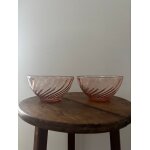 Vintage lot de deux bols arcoroc rosaline