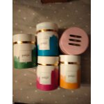 Vlot de 5 verre sans pied a vin de couleur