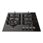 Whirlpool gow 6423 / nb fr table de cuisson au gaz noir - 4 foyers