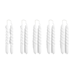 10 bougies blanc mini swirl - hay