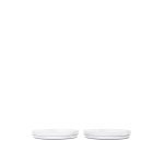 2 assiettes en plastique transparent 16, 3 x 2, 4 cm ripple - ferm living
