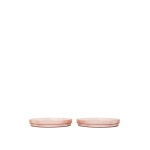 2 assiettes en plastique transparent rose 16, 3 x 2, 4 cm ripple - ferm living