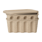 2 boites de rangement s avec couvercle paper pulp - ferm living